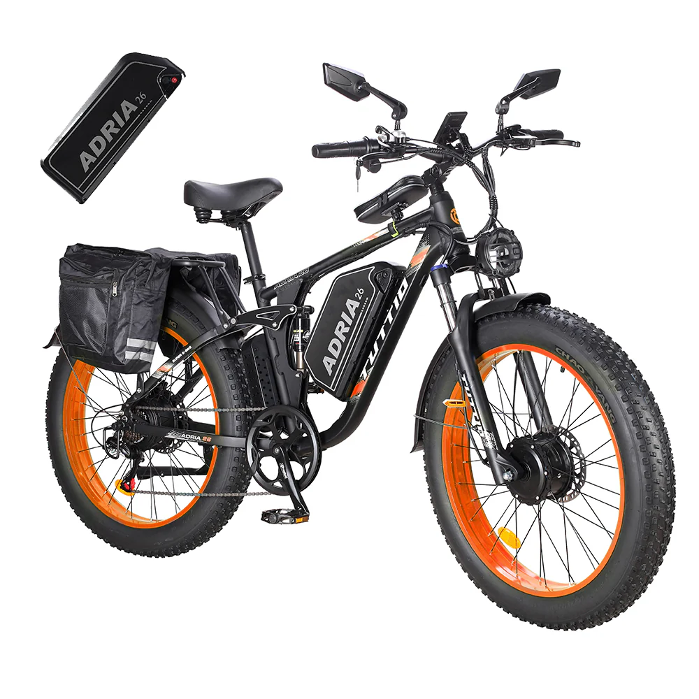 Tuttio Adria26 52V 6000W Long Range Electric Bike With Extra Battery - Image 5