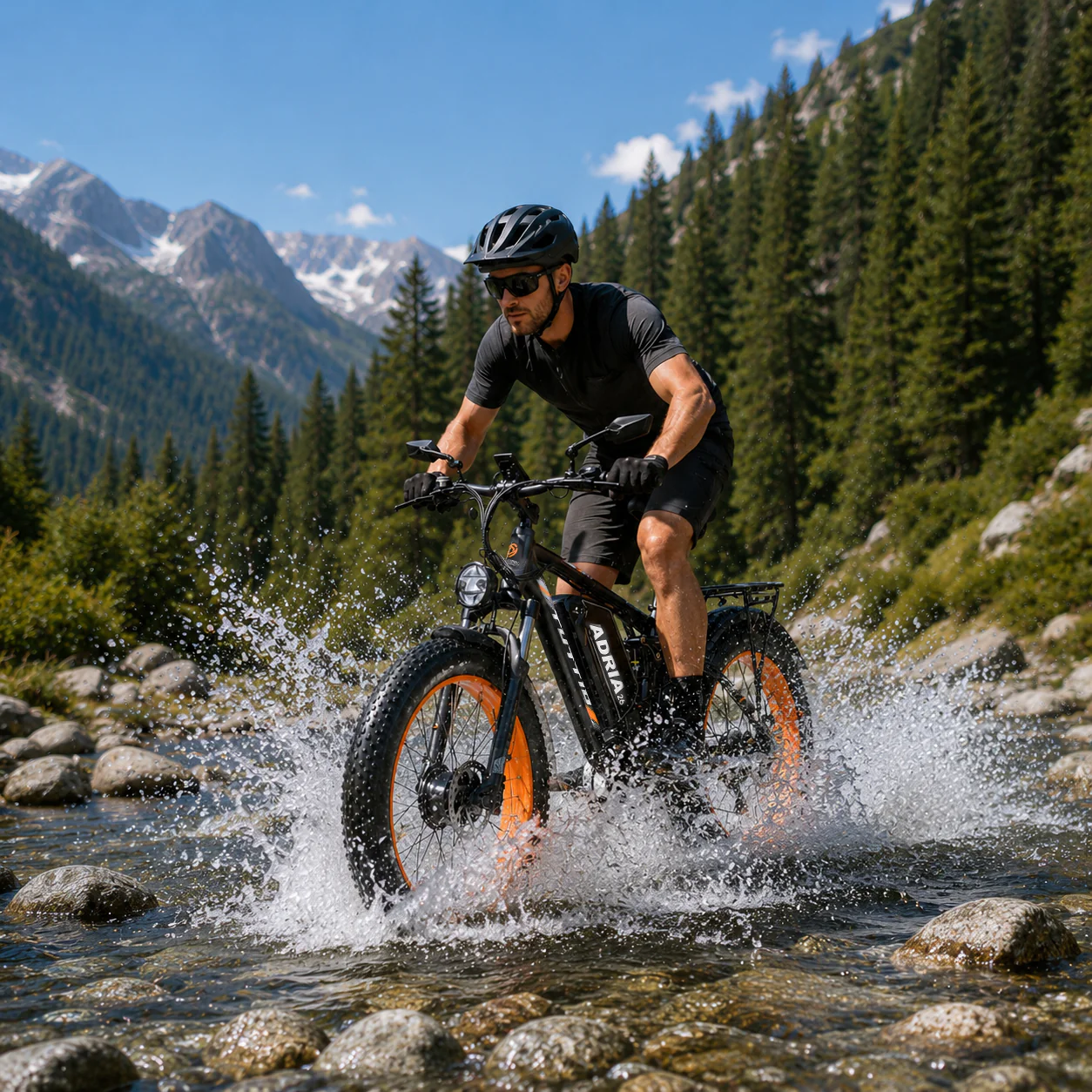 Tuttio Adria26 Orange Dual Motor Electric Bike - Image 3