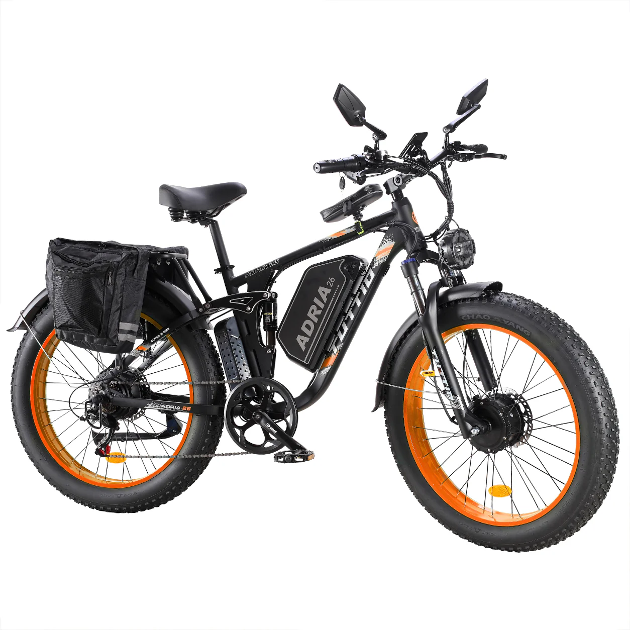 Tuttio Adria26 Orange Dual Motor Electric Bike - Image 5