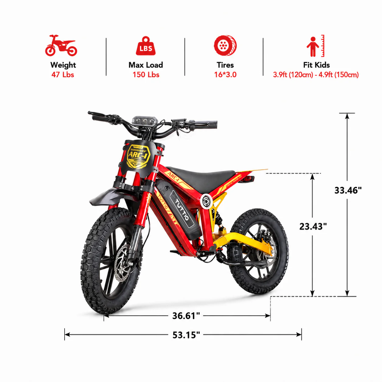 Tuttio ARC-I Kids Electric Bike - Image 8